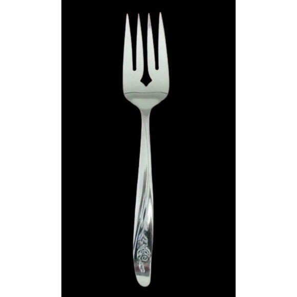 Oneida Canada Roseanne Stainless Steel Salad Forks Set of 6 – 6 3/8" Vintage - Picture 2 of 4